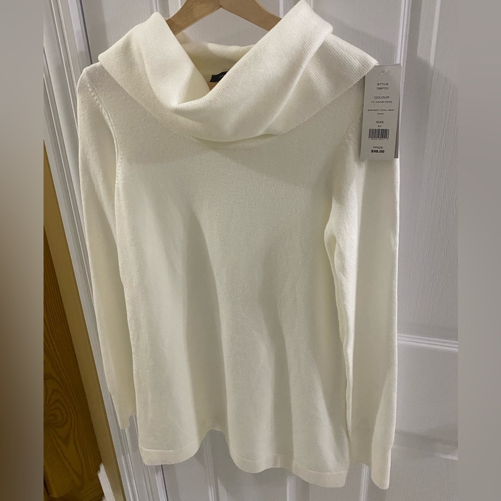 White tunic style sweater